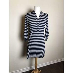 ULTRA FLIRT Black & Gray Striped Dress